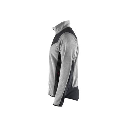 Blåkläder 5942 strikket jakke med softshell, gråmeleret/sort