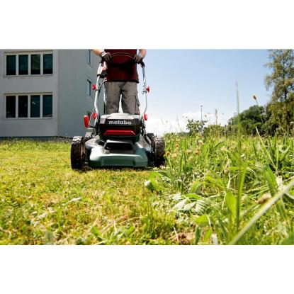 Metabo RM 36-18 LTX BL 46 plæneklipper, 36V, med 2 x 5,2 Ah batteri og lader