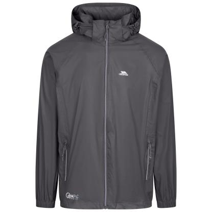 Trespass QIKPAC X packaway regnjakke med pose, unisex, grå