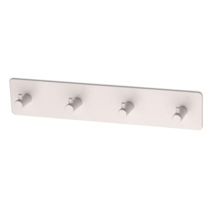 Habo Flair 4 krogliste/knagerække, hvid