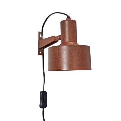 PR Home Solo væglampe, E27, rust