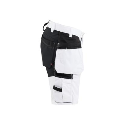 Blåkläder 1772 shorts med stretch, hvid/sort