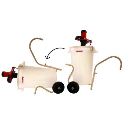 STARING STB blandevogn inkl. spand og bøjle til rørværk - 75 liter