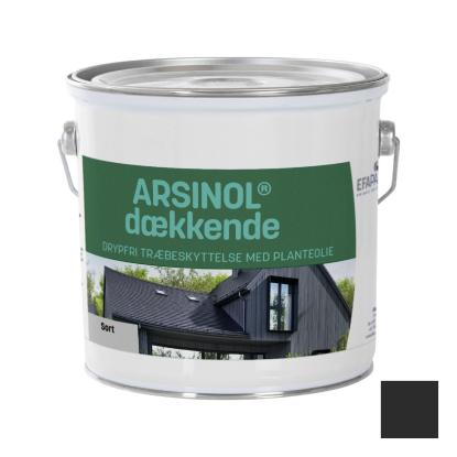 Arsinol® dækkende træbeskyttelse, sort - 2,5 liter