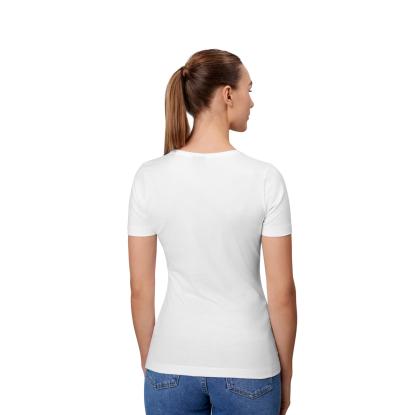 ID 0595 Stretch T-shirt, komfort, dame, hvid