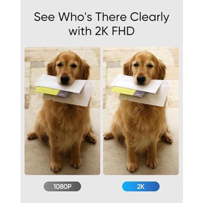 eufy C30 videodørklokke, 2K, sort