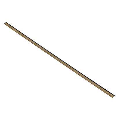 I-Wood afslutningsliste til akustikpanel, mørkebrun olieret, sort filt og lys kerne, egefiner, 16 x 42 x 2780 mm