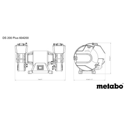 Metabo DS 200 PLUS bænksliber, 600W