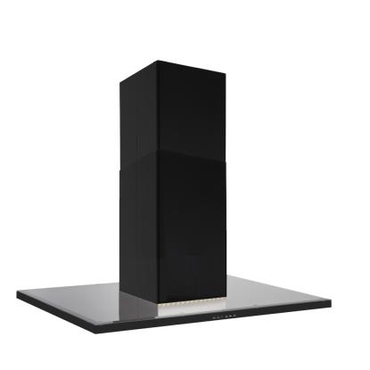 Silverline SL4250 Nordic Dark Ada frithængende emhætte, sort/sort glas, 90 cm