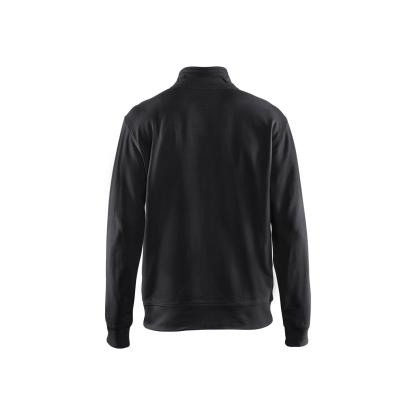 Blåkläder 3371 sweatshirt full zip, sort