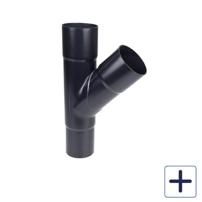 Plastmo grenrør, PVC, sort, 60°