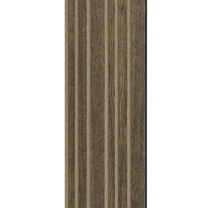 I-Wood Medio+ Mixed akustikpanel, sort olieret, brun filt og sort kerne, egefiner, 17 x 300 mm