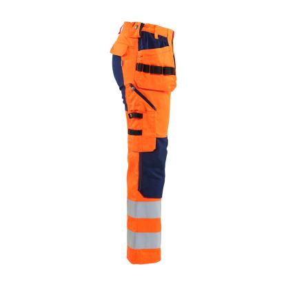Blåkläder 7163 dame high vis buks med stretch, hi-vis orange/marineblå