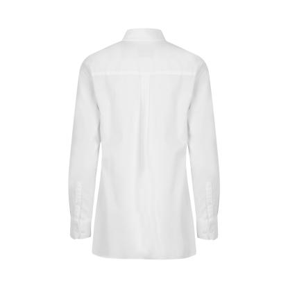 Seven Seas S63 Oxford skjorte, lang, modern, dame, hvid