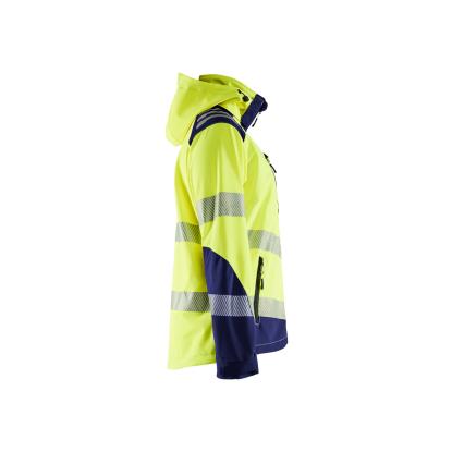 Blåkläder 4791 dame high vis softshelljakke, hi-vis gul/marineblå