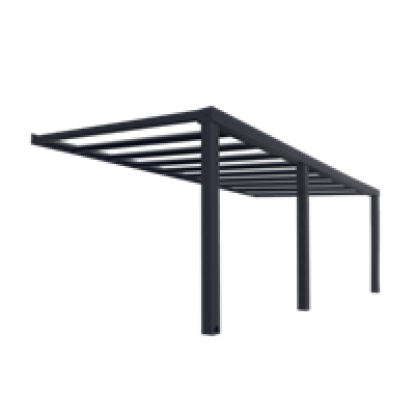 Palram - Canopia STOCKHOLM terrasseoverdækning 3,4x6,6m antracitgrå