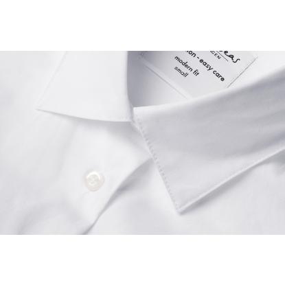 Seven Seas SS710 Poplin skjorte, modern, dame, hvid