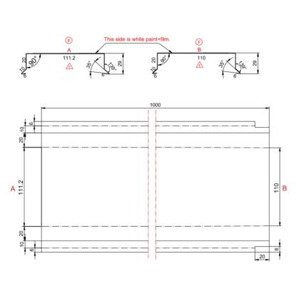 Sternkapsel, 110 mm lige, sort