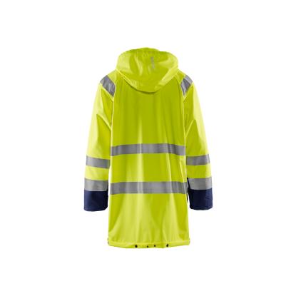 Blåkläder 4324 high vis regnjakke level 1, hi-vis gul/marineblå