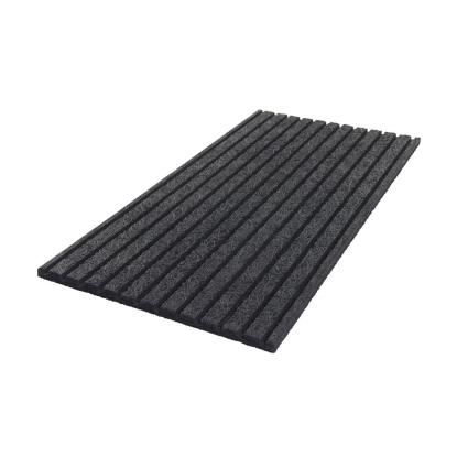 FibroTech Barcode Multifin træbetonplade, 25 x 600 x 1200 mm, sort