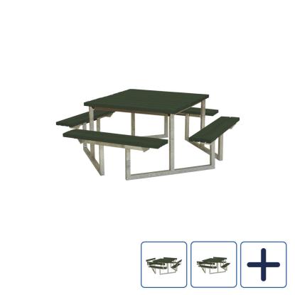 PLUS Twist bord/bænkesæt, grøn/nåletræ