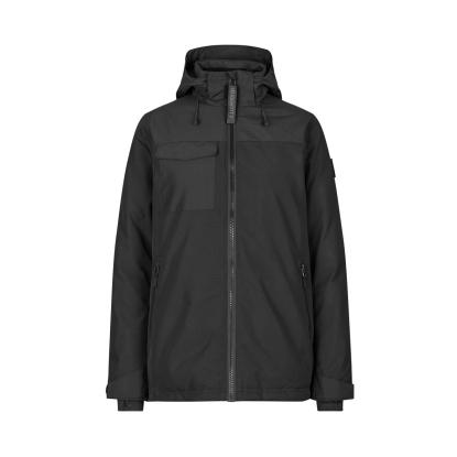 ID 0843 Hooded vinterjakke, dame, sort