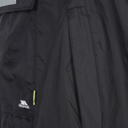 Trespass QIKPAC packaway regnponcho med pose, unisex, sort