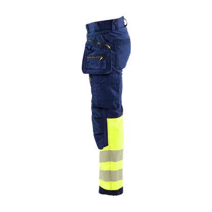 Blåkläder 1821 high vis softshell buks, marineblå/hi-vis gul