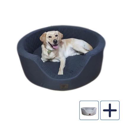 XXL luksus hundeseng, vaskbart betræk, 90 x 30 cm