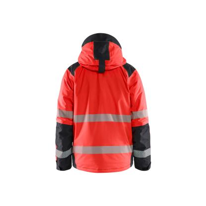 Blåkläder 4455 high vis vinterjakke, hi-vis rød/sort