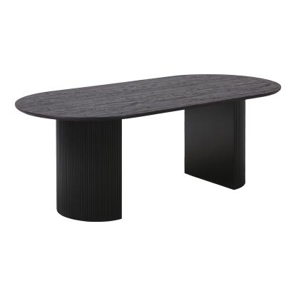 Spisebord, mørkebrunt 100x210x75 cm