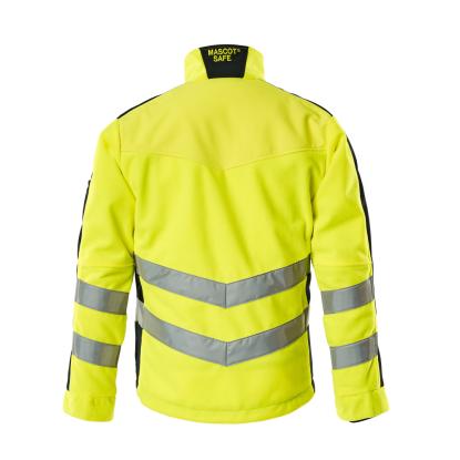 MASCOT SAFE SUPREME Sheffield fleecejakke, hi-vis gul/mørk marine