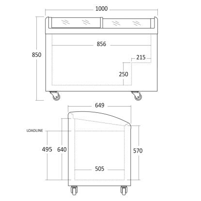Scandomestic IC306D isfryser, 192 liter