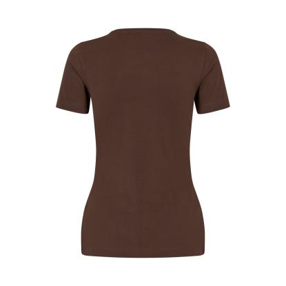 ID 0595 Stretch T-shirt, komfort, dame, mocca