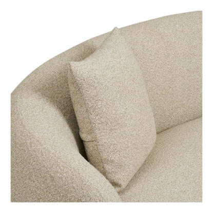 Hawkes 2,5 personers sofa med to puder, sand