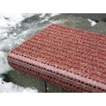 Clean Carpet vinkelmåtte til trapper, 7 mm, antracit, 25+5 x 73 cm