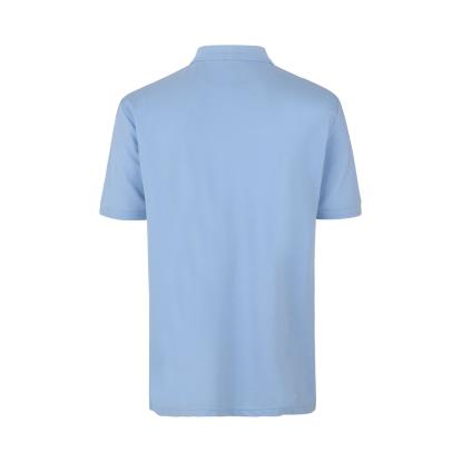 ID PRO Wear 0330 poloshirt med trykknap, lys blå