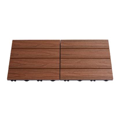 HORTUS terrasseflise, teak/komposit, 2,6 x 30 x 30 cm - 4 stk.