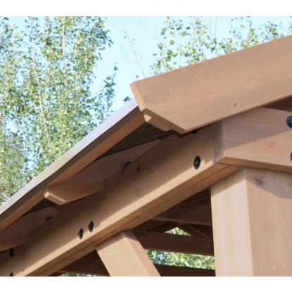 Westmann Yukon pavillon, cedertræ/aluminium, 330 x 365 x 427 cm - 15,59 m²