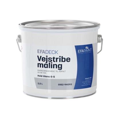 EFAdeck ® vejstribemaling, hvid - 2,5 liter