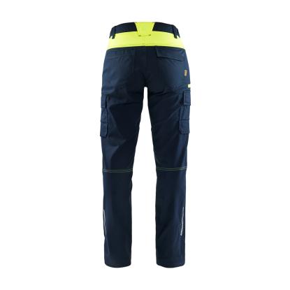 Blåkläder 7144 dame industri buks stretch, mørk marineblå/hi-vis gul