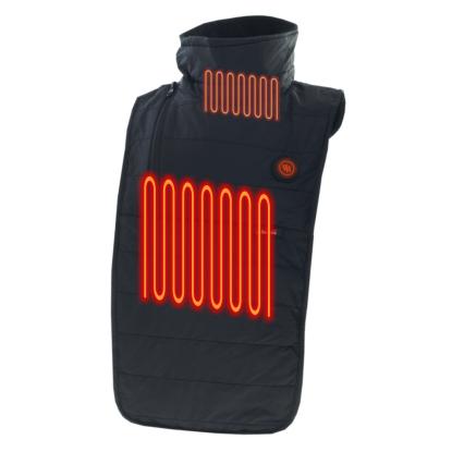 Glovii halsvarmer med varme, GA2M, kompatibel med enhver 2A powerbank, sort