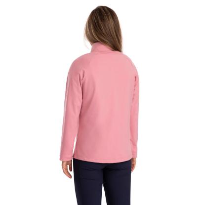 DLX GISELA Quickdry trøje med kort lynlås, dame, pink