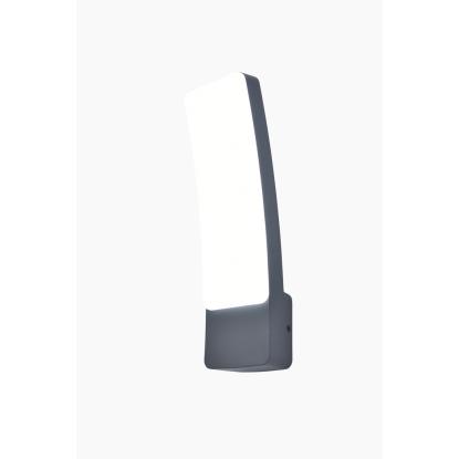 LUTEC connect KIRA udendørs LED væglampe, H31,1 cm, IP54, mørk grå