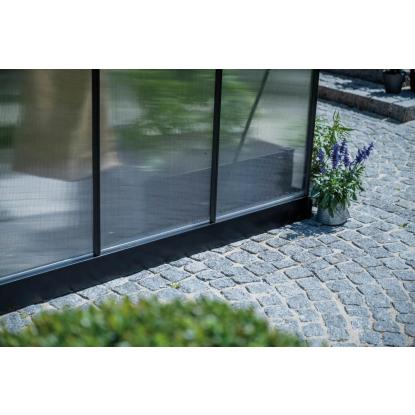 Halls Icon 6 drivhus 4,9 m², sort, 4 mm poly