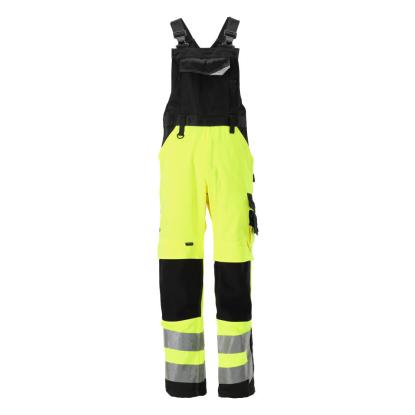 MASCOT SAFE SUPREME Newcastle overall med knælommer, hi-vis gul/sort
