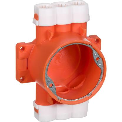 Lauritz Knudsen dåse til pladeloft, type PL55/16 mm, orange