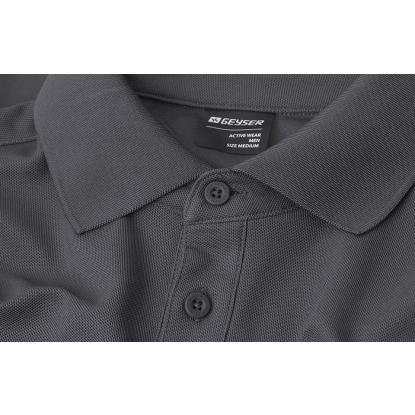 GEYSER G21006 poloshirt, funktionel, silver grey