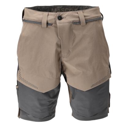 MASCOT CUSTOMIZED arbejdsshorts, mørk sand/stengrå