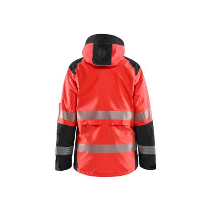 Blåkläder 4436 dame high vis skaljakke, hi-vis rød/sort